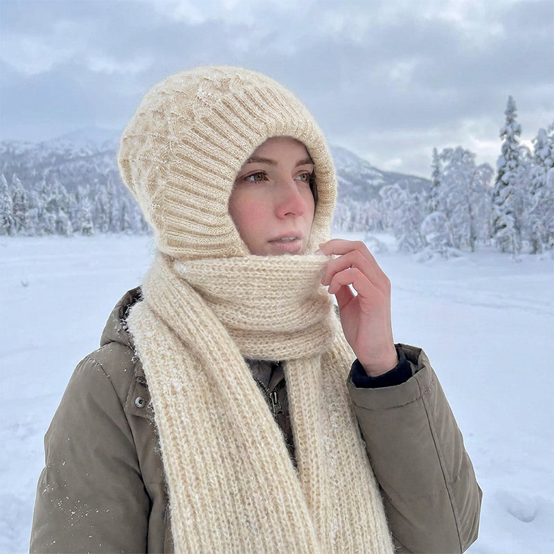 🌨️🧣 Écharpe à capuche | Bonnet, capuche et tour de cou 3-en-1 – Un maximum de chaleur pour les journées froides ✨
