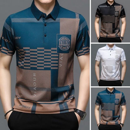Jég selyem nyomott rövid ujjú ing 👕