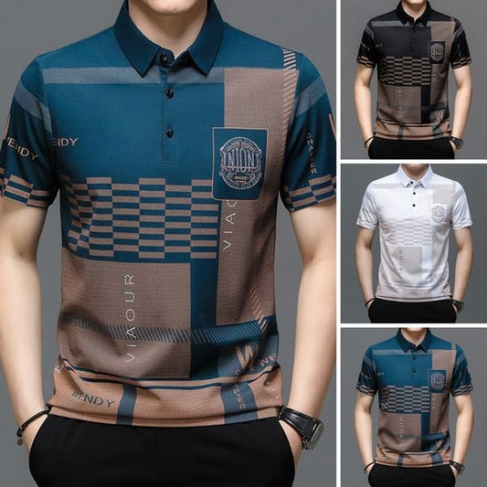 Jég selyem nyomott rövid ujjú ing 👕