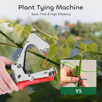🌱 Automata Növénykötöző Gép – Gyors Kötözés 1 Másodperc alatt + Teljes Készlet (Szalaggal és Kapcsokkal)