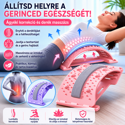 🧘‍♀️Lumbális gerincjavító derékmasszírozó deszka, Fájdalomcsillapító🩹