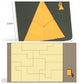 Fa tangram táblás puzzle játék Montessori alakzat puzzle válogató játék Színes tangram oktatási mintás játék gyerekeknek