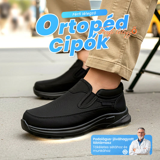 👟2026 Új ortopédiai szellőző férfi csizma – Slip-On stílus