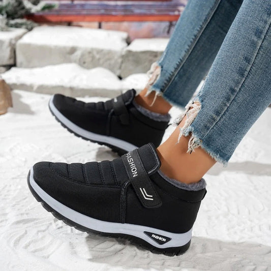Sneakers slip-on sans lacets pour l'hiver