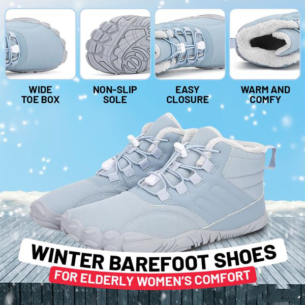 👟 50% OFF + LIVRAISON GRATUITE ! ❄️ Chaussures Pieds Nus Hiver - Antidérapantes & Imperméables 🏔️📦