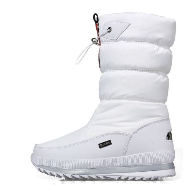 Livraison gratuite - Bottes de neige imperméables et antidérapantes en fausse fourrure pour femmes