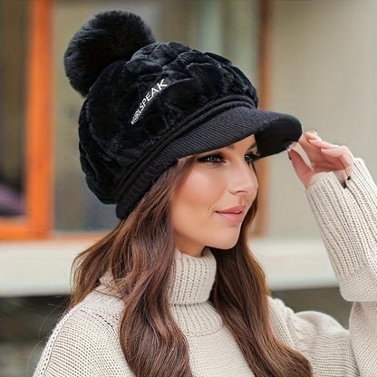 📢📢50% RÉDUCTION DERNIER JOUR! 🎁Le meilleur cadeau pour elle 🎁👒 - chapeau d'hiver pour femme à bord court🥰