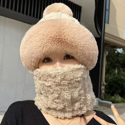 ✨ Nouveau bonnet hiver 2026 en laine épaisse et chaud : coupe-vent, style 2-en-1 écharpe-bonnet & tendance ! ❄️