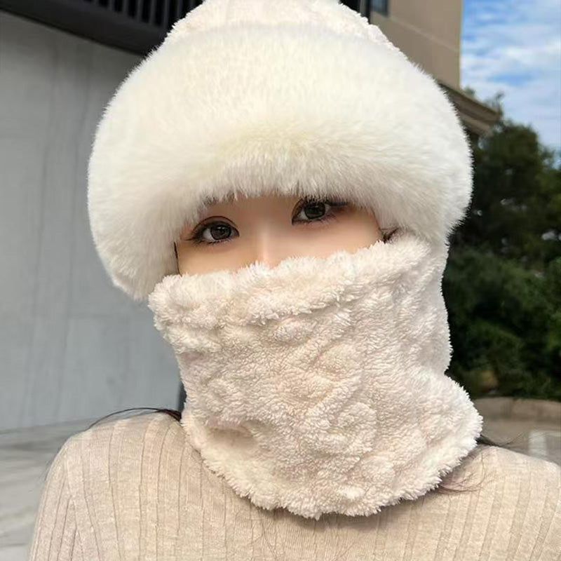 ✨ Nouveau bonnet hiver 2026 en laine épaisse et chaud : coupe-vent, style 2-en-1 écharpe-bonnet & tendance ! ❄️