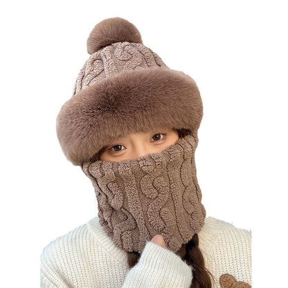 ✨ Nouveau bonnet hiver 2026 en laine épaisse et chaud : coupe-vent, style 2-en-1 écharpe-bonnet & tendance ! ❄️