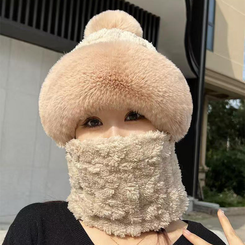 ✨ Nouveau bonnet hiver 2026 en laine épaisse et chaud : coupe-vent, style 2-en-1 écharpe-bonnet & tendance ! ❄️