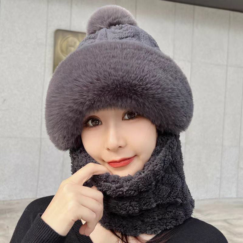 ✨ Nouveau bonnet hiver 2026 en laine épaisse et chaud : coupe-vent, style 2-en-1 écharpe-bonnet & tendance ! ❄️