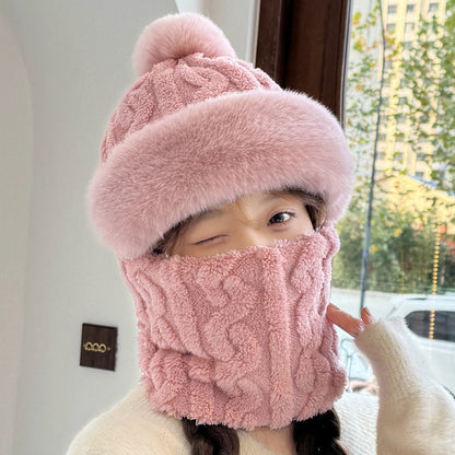 ✨ Nouveau bonnet hiver 2026 en laine épaisse et chaud : coupe-vent, style 2-en-1 écharpe-bonnet & tendance ! ❄️