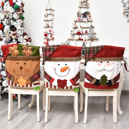 🎅✨ Karácsonyi mintás székhuzat