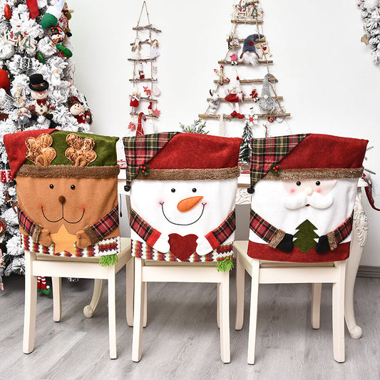 🎅✨ Karácsonyi mintás székhuzat
