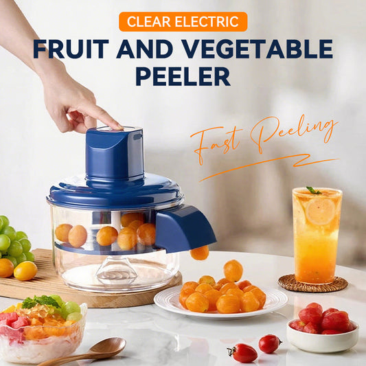 🍇🍅 Átlátszó elektromos gyümölcs- és zöldséghámozó 👨‍🍳👍