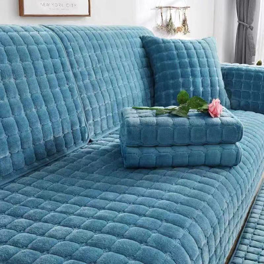 🛋️Téli csúszásgátló vastag plüss kanapéhuzat