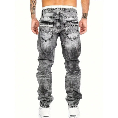 👖 50% DE RÉDUCTION! 🔥 Jean en Denim Extensible Créatif pour Hommes – Style Minimaliste, Coupe Moderne & Parfait pour l'Été 💙