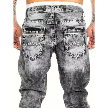 👖 50% DE RÉDUCTION! 🔥 Jean en Denim Extensible Créatif pour Hommes – Style Minimaliste, Coupe Moderne & Parfait pour l'Été 💙