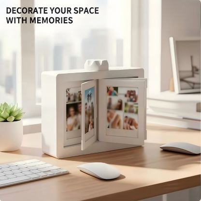 ✅3D nyomtatott Instax lapozható fotóalbum képkeret – 12–24 db Instax fotóhoz (54 × 85 mm)