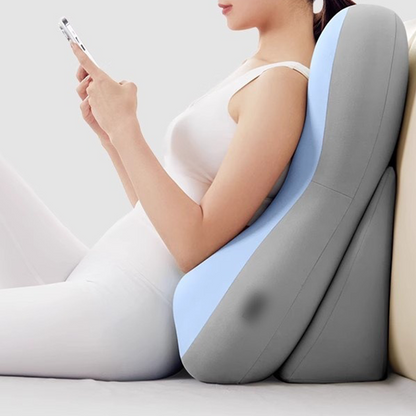 🛏️ Ergonomikus háttámlás ülőpárna karfákkal – memóriahabos kényelmi támasz ágyra és kanapéra, ideális olvasáshoz, TV-nézéshez és pihenéshez 💤✨