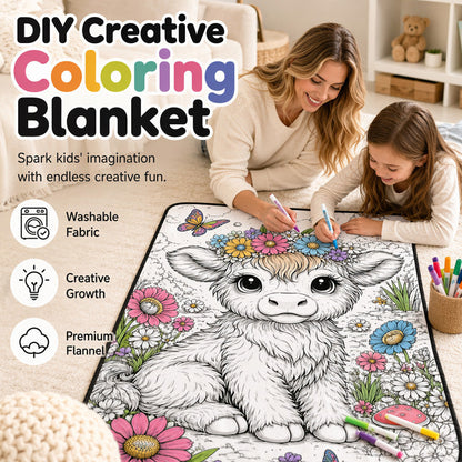 🎨 Kreatív DIY színezhető takaró gyerekeknek – játék és alkotás egyben