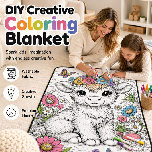 🎨 Kreatív DIY színezhető takaró gyerekeknek – játék és alkotás egyben