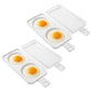 🍳Gyors mikrohullámú, 2 rekeszes tojásfőző