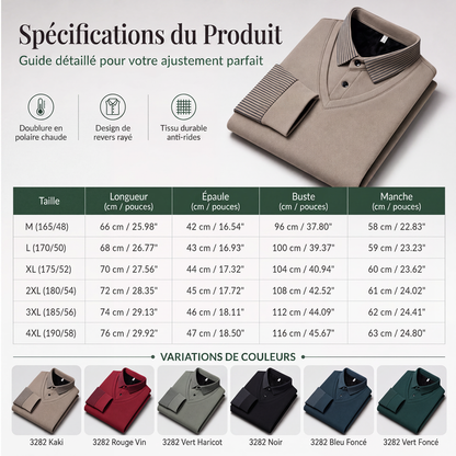 Chemise à Col Rayé 2 Pièces - Style Automne/Hiver en Coton Respirant et Confortable 👔📦