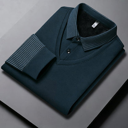 Chemise à Col Rayé 2 Pièces - Style Automne/Hiver en Coton Respirant et Confortable 👔📦