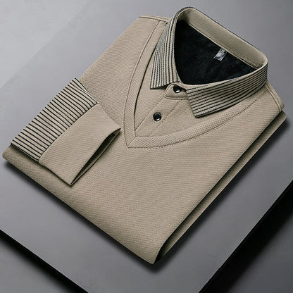 Chemise à Col Rayé 2 Pièces - Style Automne/Hiver en Coton Respirant et Confortable 👔📦