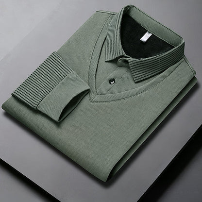 Chemise à Col Rayé 2 Pièces - Style Automne/Hiver en Coton Respirant et Confortable 👔📦
