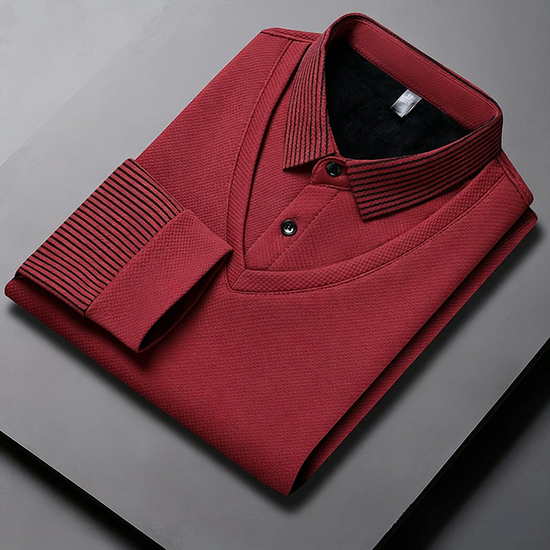 Chemise à Col Rayé 2 Pièces - Style Automne/Hiver en Coton Respirant et Confortable 👔📦
