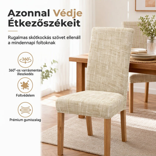 🪑Kockás Székhuzat: Egész Éves Védelem és Tökéletes Illeszkedés✨
