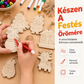 DIY Karácsonyi fadíszítő készlet tollakkal és csengőkkel