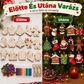 DIY Karácsonyi fadíszítő készlet tollakkal és csengőkkel