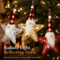 Sequin Santa Claus and Five-Pointed Star Hanging Ornaments for Christmas Tree Home Decoration