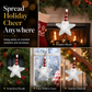 Sequin Santa Claus and Five-Pointed Star Hanging Ornaments for Christmas Tree Home Decoration