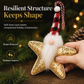 Sequin Santa Claus and Five-Pointed Star Hanging Ornaments for Christmas Tree Home Decoration