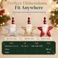 Sequin Santa Claus and Five-Pointed Star Hanging Ornaments for Christmas Tree Home Decoration