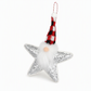 Sequin Santa Claus and Five-Pointed Star Hanging Ornaments for Christmas Tree Home Decoration