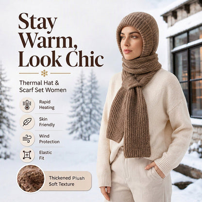 🌨️🧣 Écharpe à capuche | Bonnet, capuche et tour de cou 3-en-1 – Un maximum de chaleur pour les journées froides ✨