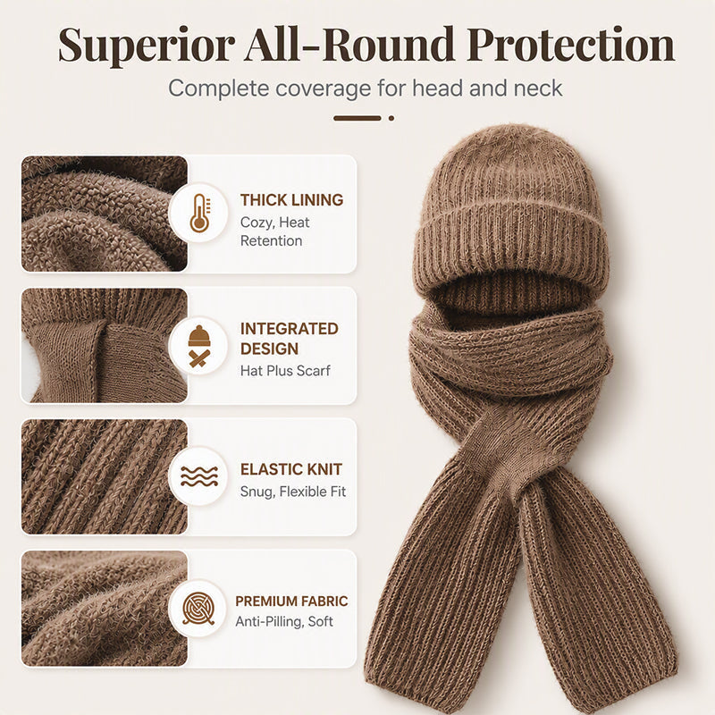 🌨️🧣 Écharpe à capuche | Bonnet, capuche et tour de cou 3-en-1 – Un maximum de chaleur pour les journées froides ✨