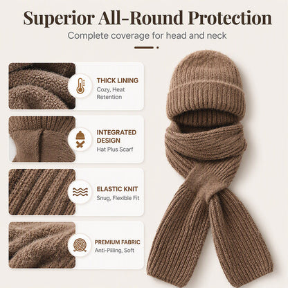🌨️🧣 Écharpe à capuche | Bonnet, capuche et tour de cou 3-en-1 – Un maximum de chaleur pour les journées froides ✨