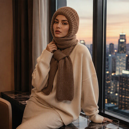 🌨️🧣 Écharpe à capuche | Bonnet, capuche et tour de cou 3-en-1 – Un maximum de chaleur pour les journées froides ✨