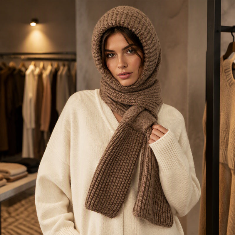 🌨️🧣 Écharpe à capuche | Bonnet, capuche et tour de cou 3-en-1 – Un maximum de chaleur pour les journées froides ✨