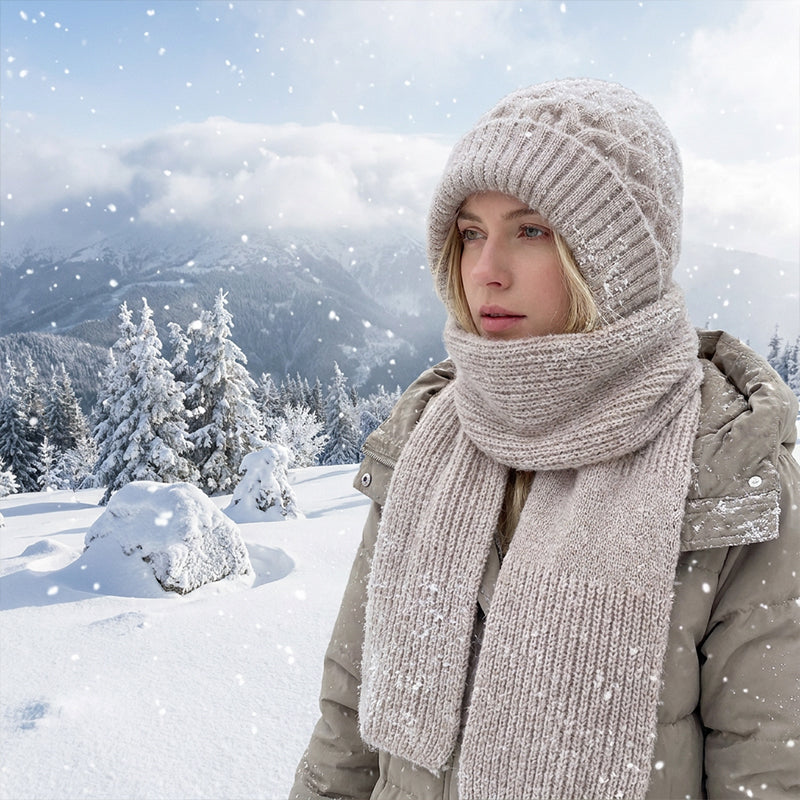 🌨️🧣 Écharpe à capuche | Bonnet, capuche et tour de cou 3-en-1 – Un maximum de chaleur pour les journées froides ✨
