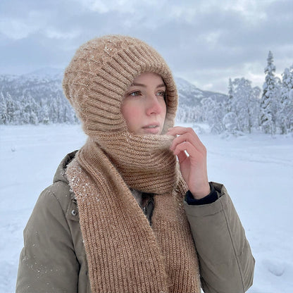 🌨️🧣 Écharpe à capuche | Bonnet, capuche et tour de cou 3-en-1 – Un maximum de chaleur pour les journées froides ✨