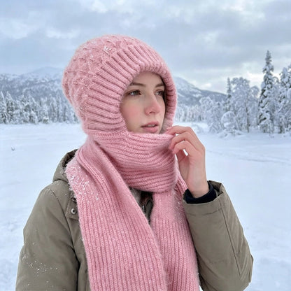 🌨️🧣 Écharpe à capuche | Bonnet, capuche et tour de cou 3-en-1 – Un maximum de chaleur pour les journées froides ✨