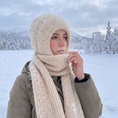 🌨️🧣 Écharpe à capuche | Bonnet, capuche et tour de cou 3-en-1 – Un maximum de chaleur pour les journées froides ✨